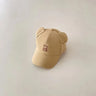 Cartoon Bear Baby Baseball Cap Cute Solid Color Toddler Sun Hat with Ears Summer Adjustable Kids Boy Girl Peaked Cap