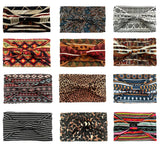 Boho Headbands For Women Fashion Wide Headscarf Bohemian Yoga  Workout Head Bands Hair Accessories Band