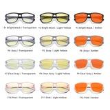 RBsunny Blue Light Blocking Glasses Men Computer Gaming Glasses Anti Eyestrain UV400 Clear Lens Eye Protection Rectangle Frame
