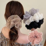 Lace Scrunchies Bowknot Ribbon Elastic Hair Bands Hair Rope Ties Hair Accessories Ponytail Holder Hair Ring INS Hair Accessories