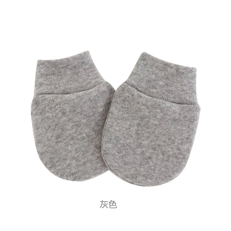 Newborn Baby Hat with Gloves Autumn Winter Warm Cotton Kids Beanies Stuff Children Accessories Infant Nightcap 0-6 Months Babies