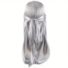 Men's Silk Durag Bonnet Bandana Silky Du Rag Doo Rag Long Tail Waves Cap