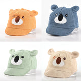 Cartoon Bear Baby Duck Tongue Hat Boy Girl Sunshade Peaked Cap Cotton Children Outdoor Visor Korean Kids Short Brim Baseball Hat