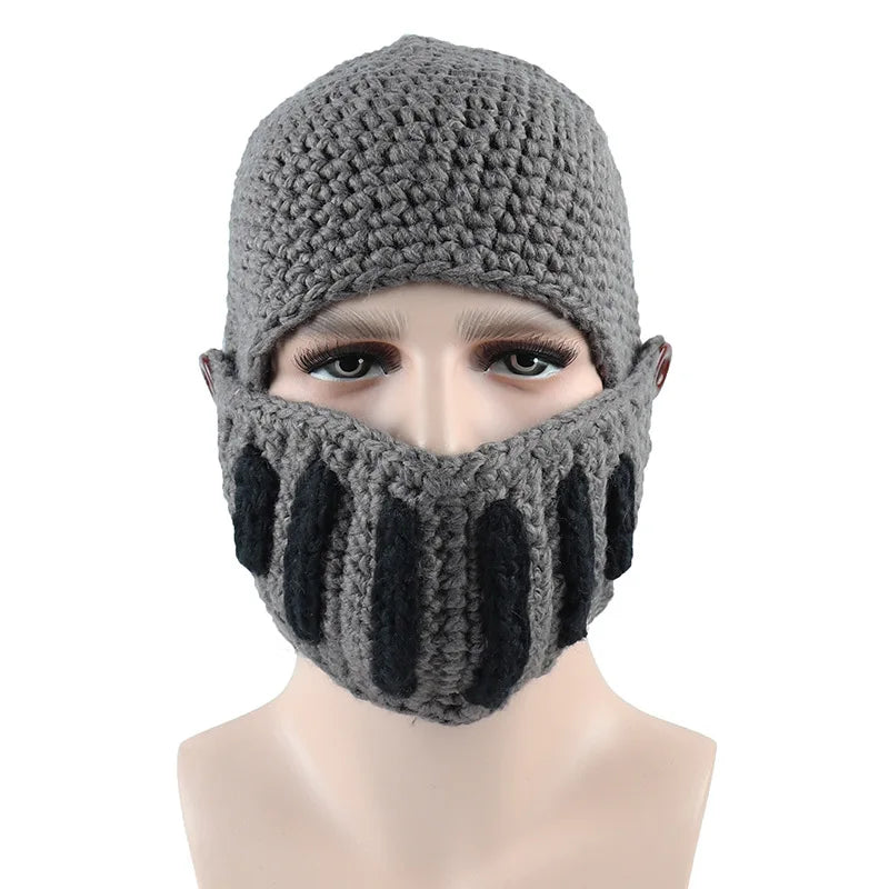 Roman knight knitted hat winter ski mask hat warm Christmas hat bean winter snow hat pullover hat