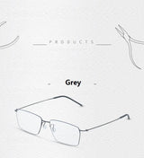 Pure Titanium Glasses Frame Men Women Eyewear Frames Eyeglassess Square Business Classic Design Screwless Denmark Brand