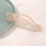 New Acrylic Matte Duckbill Hair Claws Barrettes Bow Solid Color Hair Clips Hair Accessories For Women Hairpin Ponytail Headwear
