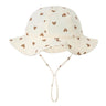 Cartoon Fruits Animals Printed Caps for Baby Boys Girls Cotton Sunshade Outdoor Indoor Hats for Toddlers Newborn Sun Hats
