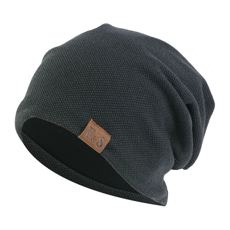 Unisex Beanie Cotton Night Sleep Cap Bonnet Chemo Hat Headwear Turban Baggy Hair Care Nightcap Pullover Hat Solid Colo Men Women