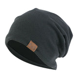 Unisex Beanie Cotton Night Sleep Cap Bonnet Chemo Hat Headwear Turban Baggy Hair Care Nightcap Pullover Hat Solid Colo Men Women