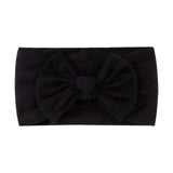1Pc Baby Nylon Headscarf Astique Suitable Newborn Girl Flower Handmade Headband Elastic Hairband Turban Toddler Hair Accessories