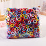 50/100/200Pcs Solid Color Hair Bands for Girls Kids Ponytail Hold Hair Tie Rubber Bands Hairhoop Scrunchie Hair Accessories