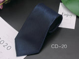 New Classic Blue Black Ties for Men Silk Mens Neckties for Wedding Party Business Adult Neck Tie Casual Solid Tie