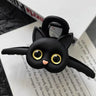 1pc Cute cat hair clip, women's new high-end shark clip, large hair tie, internet famous hairpin headband