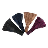 White Hair Elastic Hair Band Sequin Shiny Cloth Mother Hair Hoop Women Headband Korean Headwear Wide Hair Band Mesh Hairbands