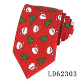 Men's Christmas Festival Theme Tie Suitable For Shirt Suit Neck Tie Accessories Festival Performance Neckties