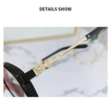 Blue Light Blocking Eye Protection Myopia Eyeglasses Fashion Double Beam Metal Glasses Women Trend Retro Plain Face Eyewear Men