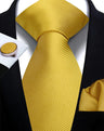 Corbata de marca de moda hecha a mano, sólida, con pañuelo y gemelos, para hombre, corbata, traje, camisa, accesorios de boda, regalos para hombre.