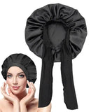 Women Satin Solid Sleeping Hat Night Sleep Caps Hair Care Bonnet Nightcap For Women Men Unisex Caps Bonnet De Nuit Shower Turban