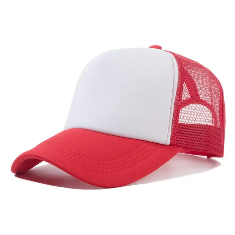 COKK Mesh Baseball Cap Adjustable Snapback Hats For Women Men Unisex Hip Hop Trucker Cap Dad Hat Sponge Soft Breathable Black