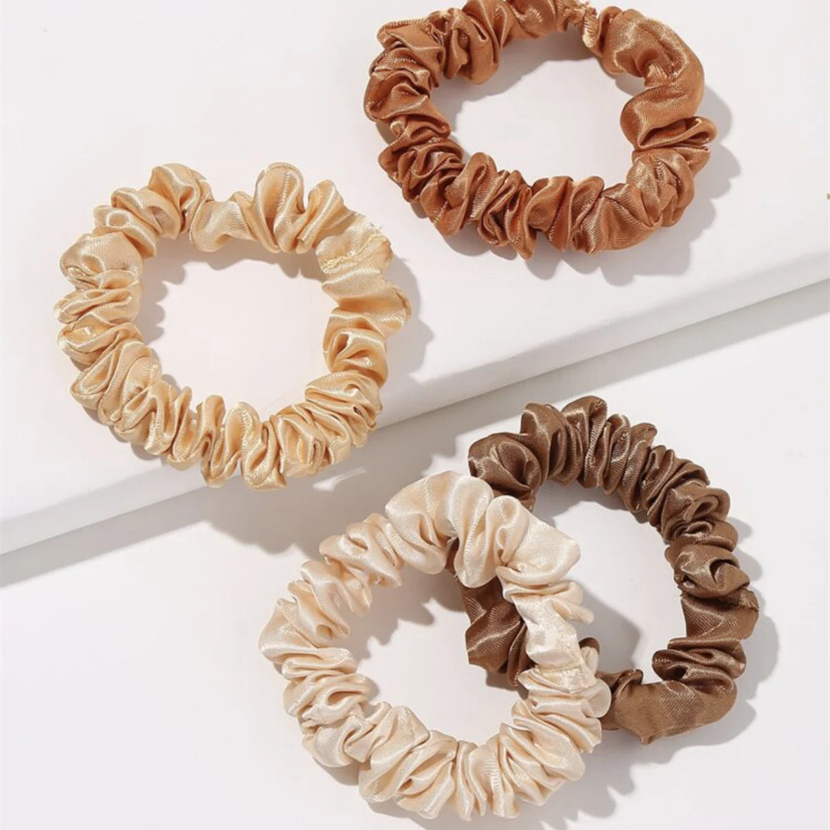40PCS Silk-Like Women Elastic Hair Scrunchies For Women Hair Ties Rubber Band Hair Rope Accessories Wholesale