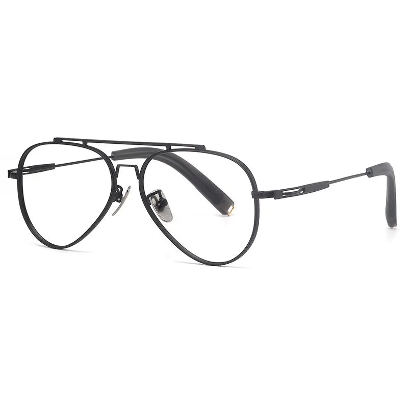 Classic Desgin Pure TitaniumDouble Bridge Glasses Men Optical Frame Luxury Ultra Light Eyegalsses Frames Myopia Eyewear Frame