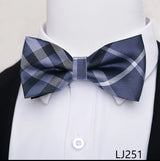 Fashion Brand Brand Silk Bow Tie Dark Blue Man Dot Wedding Accessories lover's day Fit Formal Party