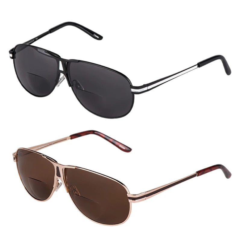 Double Lens Sunglasses and Reading Glasses Dual Function Glasses Metal Eyeglass Frame Sunglasses