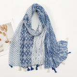 Fashion Printed Leopard Scarf Female Spring Muslim Women Hijab Scarves Tassel Large Size Headband Handkerchief Women's Bandana
