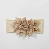 Newborn Baby Girl Headbands Baby Elastic Hair Band Head Flower Toddler Headband Cute Headwear Kids Accessories Nylon Hairban