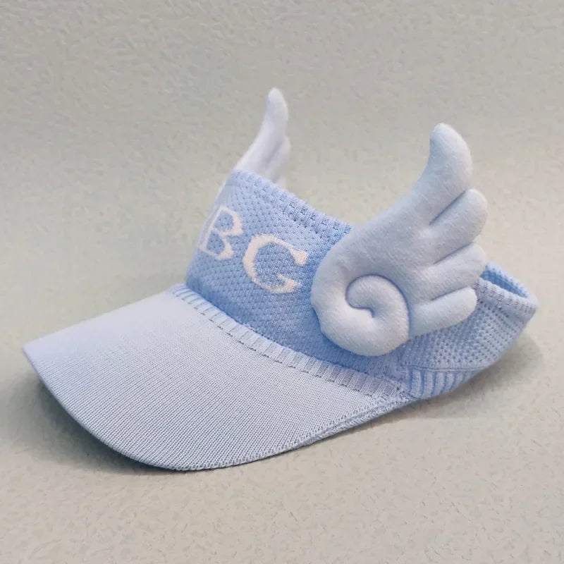2023 New Kids Sun Hats Children Summer Visors Cute Rabbit Wings Bunny Hat Summer Hat for Kids Boys Girls Hats 3-12years Old