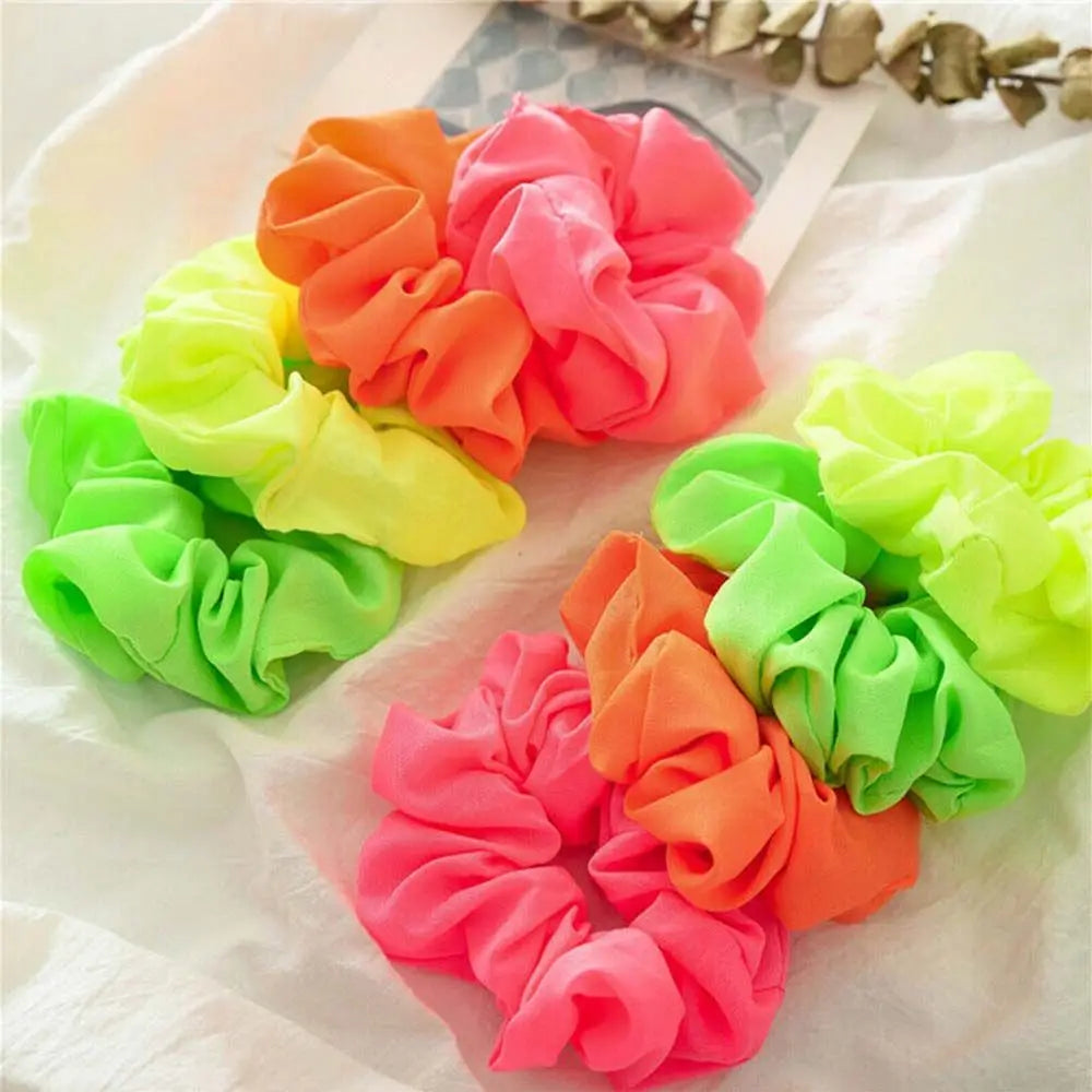 Elastic Neon Colour Scrunch Hair Ties Hair Accessories Headwear Hair Rope