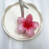 2024 Bohemian Beach Vacation Frangipani Egg Flower Hair Clips Lily Flower Hawaii Beach Hair Claw for Women Girl Hair Accessories