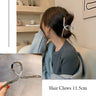 Fashion Metal Hair Claw For Women Gold Silver Color Cross Crab Hair Clip Korean Elegant Geometric Hairpin Girl Hair Accessories