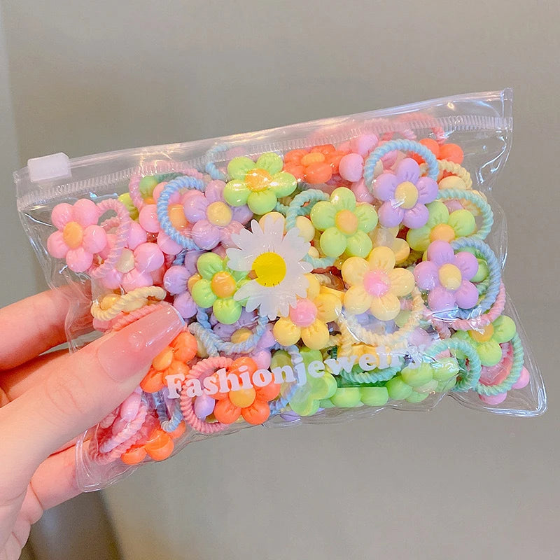 20Pcs/Set infant Cute Bowknot Headbands Girls Elastic Hair Bands Bows Headwear for Kids Cartoon Ornaments Gift Hair Accessories
