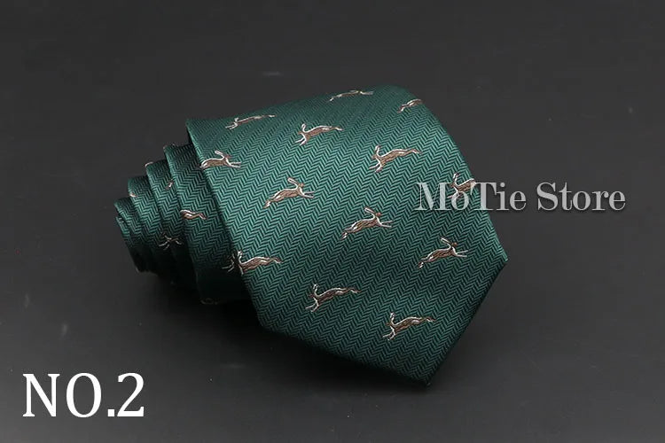 Cute Cartoon Pattern Animal Floral Printed Tie For Men Narrow Slim NeckTie Wedding Red Navy Party Ties Cravat Accessories Gifts