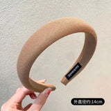 Fashion Vintage Elastic Hair Band Lattice Print Sponge Headband Womens Girl Wide Side Hairband Hair Hoop Female Hair Accessories