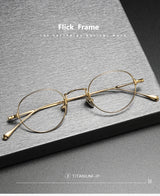 Pure Titanium Glasses Frame Men Women Vintage Round Brand Design Eyeglasses Frames New Titan Eyewear High Quality Spectacles
