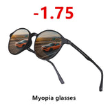 Ultralight Titanium Small Round Frame Men Anti-blue light Myopia Glasses Sunglasses Trend Wild Nearsighted Sun Glasses -1.0~-6.0