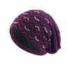 Women Men Sleeping Hat Baggy Beanie Satin Lined Night Unisex Sleep Cap Hair Care Bonnet Hair Loss Nightcap Pullover Hat Headwear