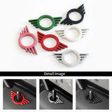 For Mini Cooper S JCW F54 F55 F56 F60 R55 R56 R60 Countryman Metal Car Door Lock Pin Wing Emblem Badge Decal