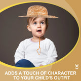 Girl Children's Straw Hat Seaside Hats Beach for Girls Summer Caps Farmer Costume