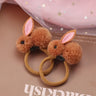 Hair Accessories Girls Ties Elastique Cheveux Fille Gomas Elasticas Furry Korean Kinder Kleding Rabbit Ears Scrunchie Headbands