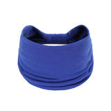 Fashion Solid Color Wide Hair Band Elastic Knotted Yoga Hairband Sports Headband Women