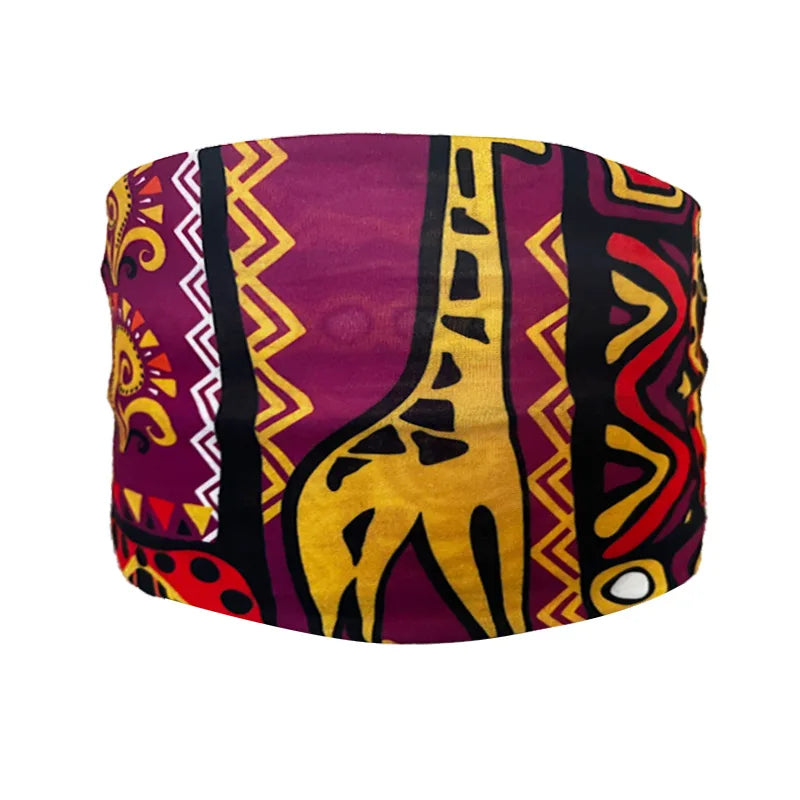 Boho Headbands For Women Fashion Wide Headscarf Bohemian Yoga  Workout Head Bands Hair Accessories Band