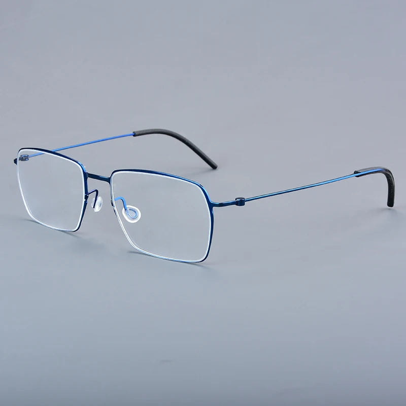 Pure Titanium Glasses Frame Men Women Eyewear Frames Eyeglassess Square Business Classic Design Screwless Denmark Brand