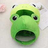 Cute Cosplay Costume Green Headgear Female Beanie Caps Cartoon Winter Autumn Hats Plush Hat Big Frog Eyes Hat Rabbit Bunny Ears