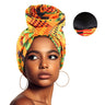 African Printed Satin-lined Turban Hat Women Fashion Dished Flower Hat All Kinds Of Popular Multifunction Wrap Head Ethnic Caps