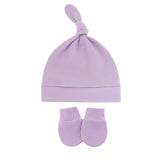 Newborn Baby Hat with Gloves Autumn Winter Warm Cotton Kids Beanies Stuff Children Accessories Infant Nightcap 0-6 Months Babies
