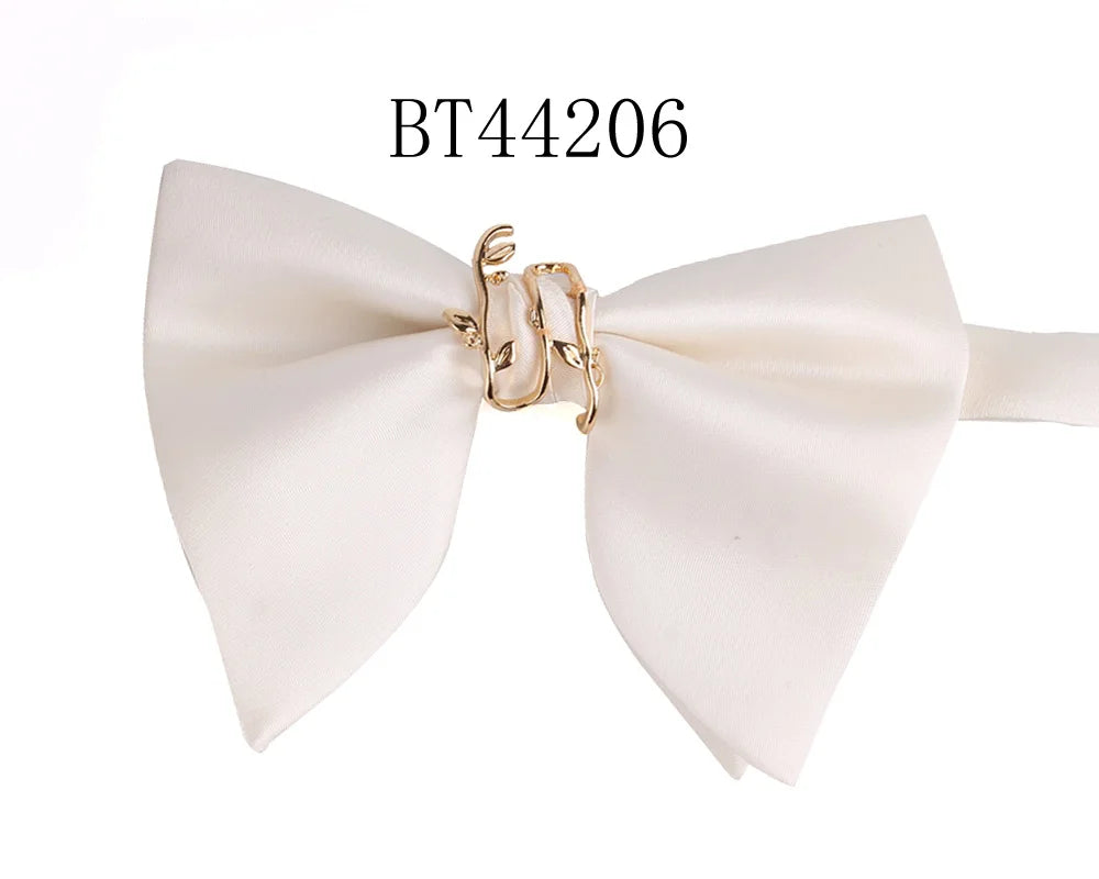 New Wedding Bowtie Casual Solid Bow tie For Men Women Adult Bow Ties Cravats Male Over Size Bow knot For Party Black Men Bowties