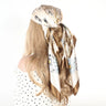 Silk Scarves Women Luxury Brand Summer Fashion Designer Head/Hair Scarf 90*90cm Hijab Bandana Cheveux Foulard Femme 90X90CM